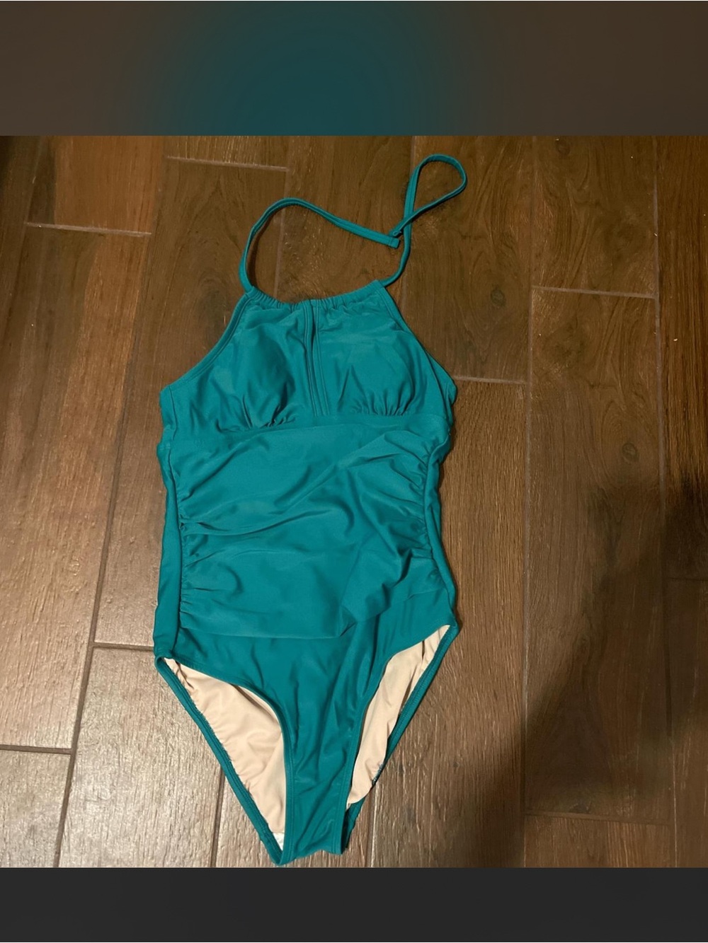 Othr Teal High-Neck One-Piece Swimsuit